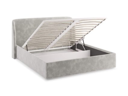 Кровать Сонум Nicole Рогожка Деним (с подъемным механизмом) 80х190