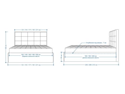 Кровать Lonax Адель велюр Dolly-2 160х200