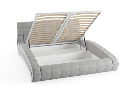 Кровать Сонум Milano Рогожка Мокко (с подъемным механизмом) 80х190