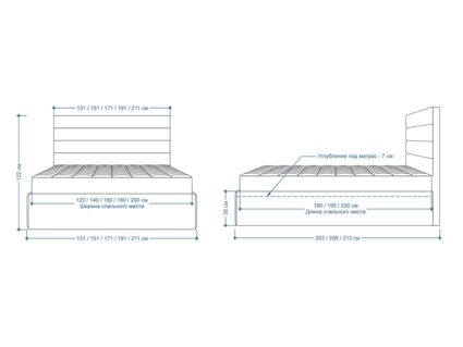 Кровать Lonax Кармела велюр Dolly-1 (с подъемным механизмом) 180х190