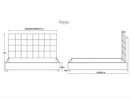 Кровать Димакс Нордо Нуар 160х190