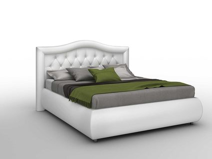 Кровать Sleeptek Premier 6 Экокожа White 200х200