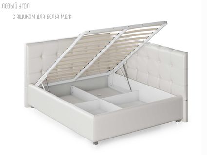 Кровать Nuvola Sabina угловая Velutto 14 (с подъемным механизмом) 90х200