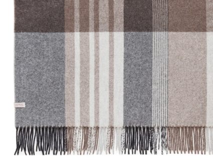 Плед Luxberry STORY бежевый/серый/коричневый 140х200