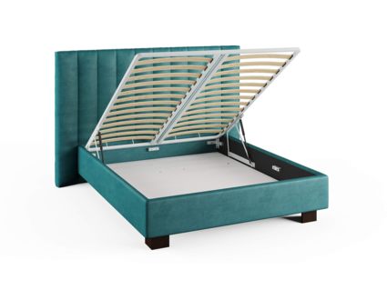 Кровать Сонум Barbara Экокожа Коричневая (с подъемным механизмом) 140х190