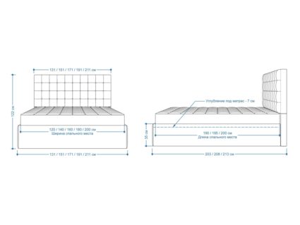 Кровать Lonax Аврора велюр Dolly-3 (с подъемным механизмом) 120х195