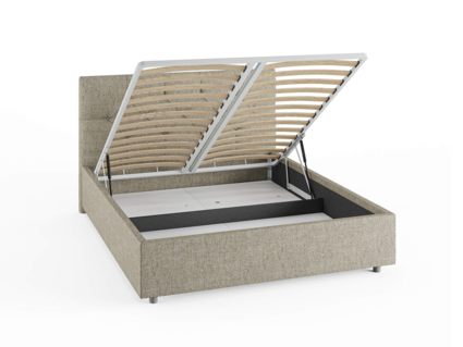 Кровать Сонум Bari Кашемир Серый (с подъемным механизмом) 200х190