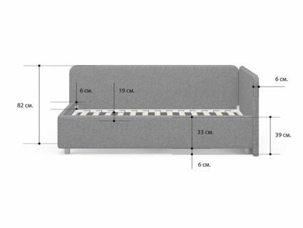 Кровать Сонум Capri Кашемир Бежевый 80х190