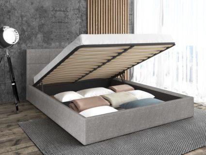 Кровать Sontelle Belart Malta Grey с подъемным механизмом 80х190