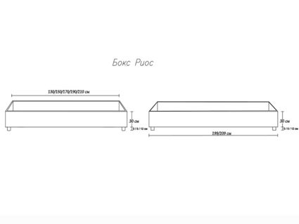 Кровать Димакс Риос Нуар с подъемным механизмом 160х190