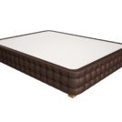 Кровать Mr.Mattress Twin Box экокожа Brown 120х195